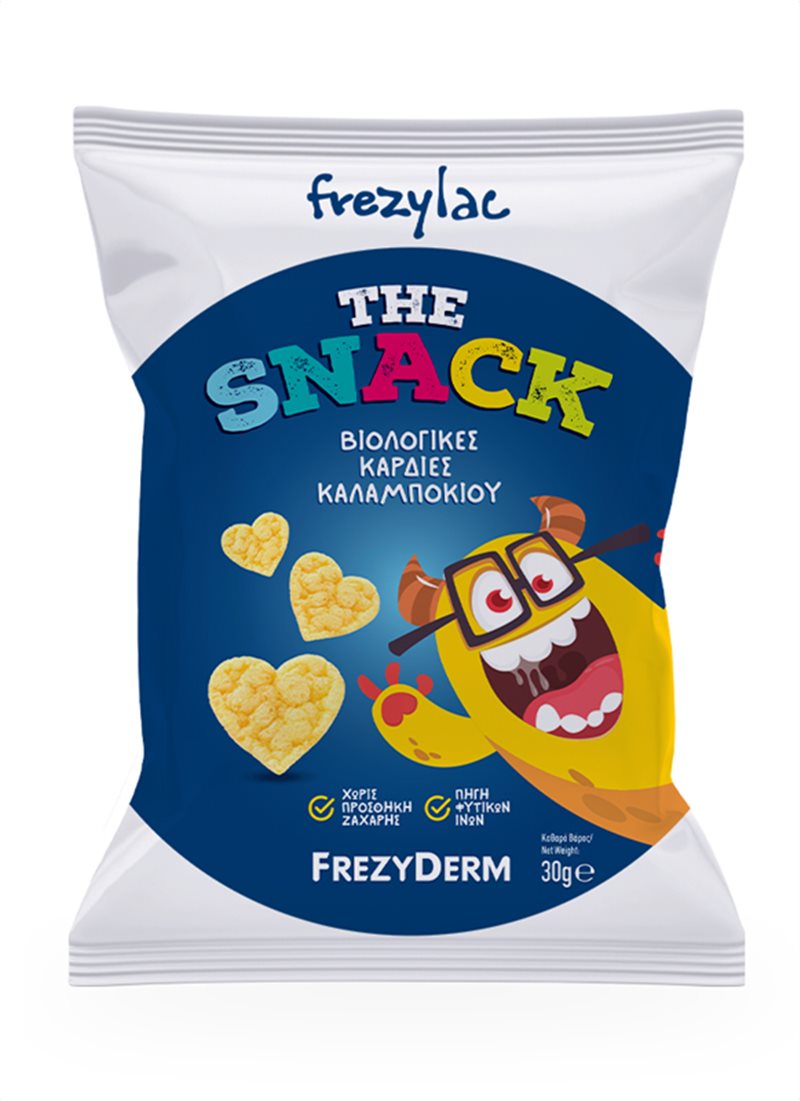 FREZYLAC THE SNACK- Βιολογικές καρδιές καλαμποκιού 