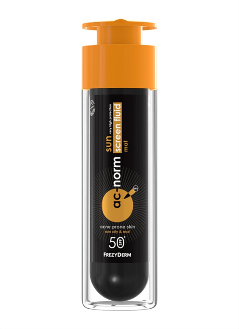 AC-NORM SUN SCREEN FLUID ΜΑΤ SPF 50+ 